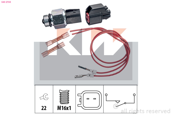 KW Tolatólampa kapcsoló 560275K_KW